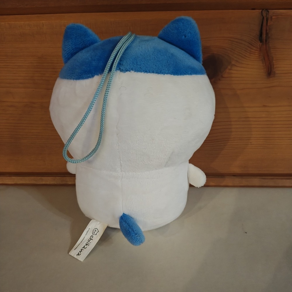 Hachiware Chiikawa Nangano 7" Plush white blue D52 - Picture 2 of 3